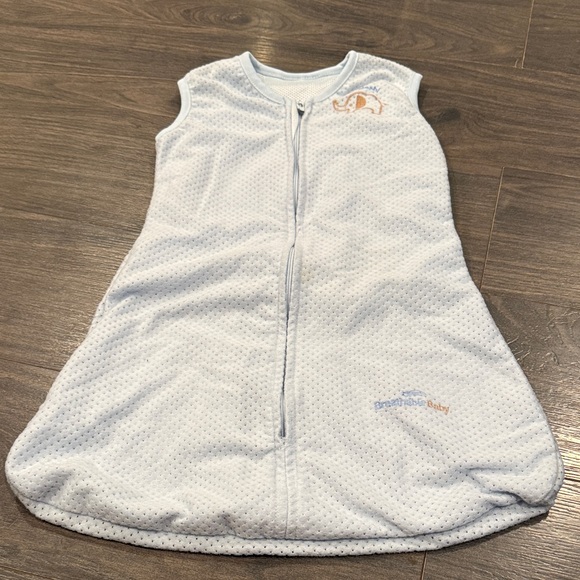 Breathable baby Blue Baby Sleep Sack size small 0-6 months 10-18 lbs. OW 9:6 - Picture 1 of 2